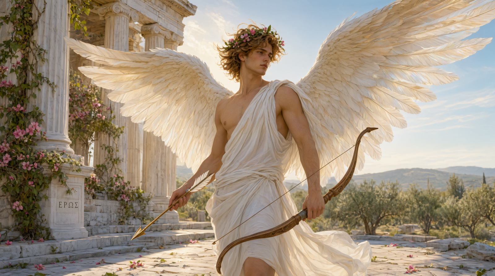 Eros in Greek mythology, the god of love and desire